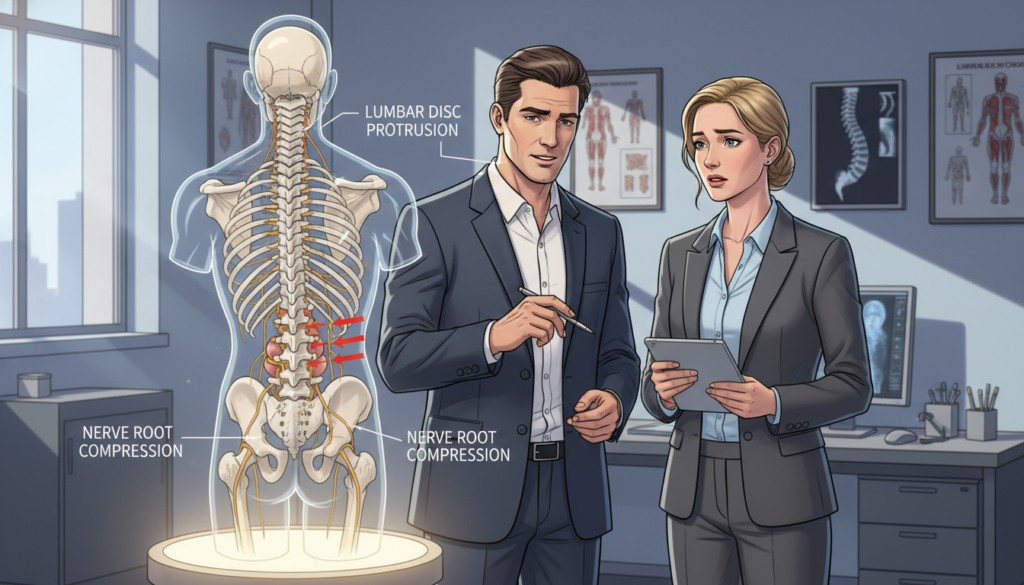 sintomas de protusão discal lombar