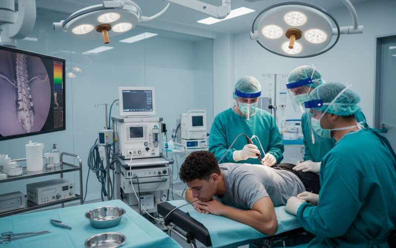 endoscopia de coluna para atletas com retorno rápido ao esporte